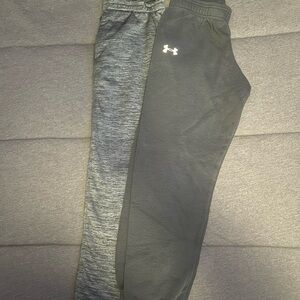 Under Armour Kids' Dual-Tone Joggers - Gray and Black